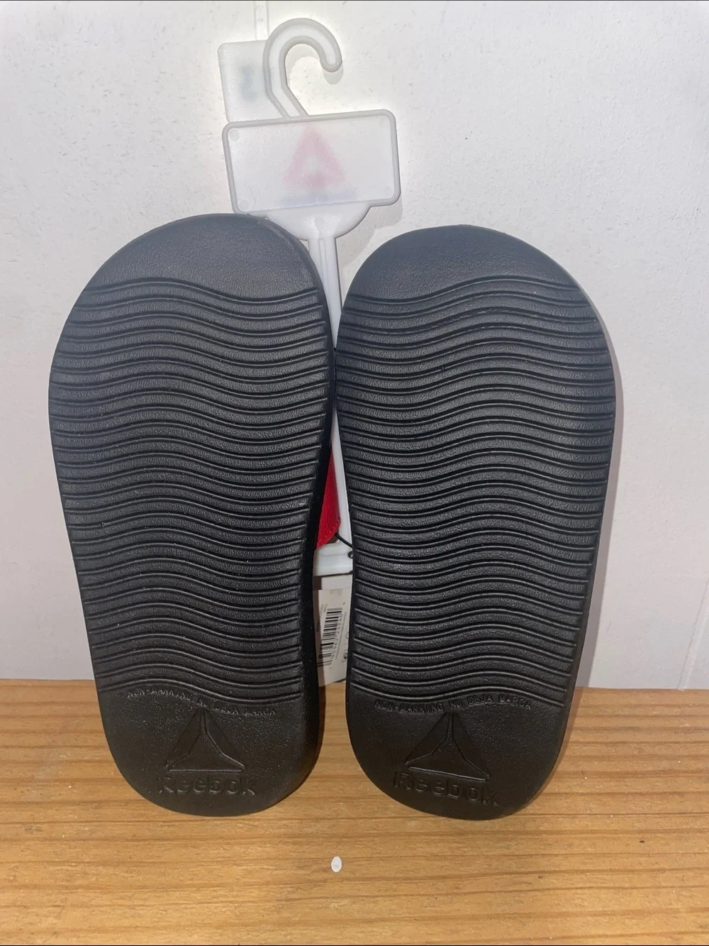 Reebok Red and Black Kids Slide Sandals
